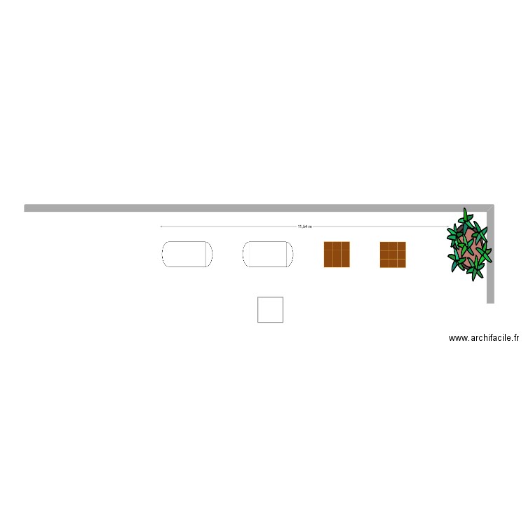 Potager. Plan de 0 pièce et 0 m2