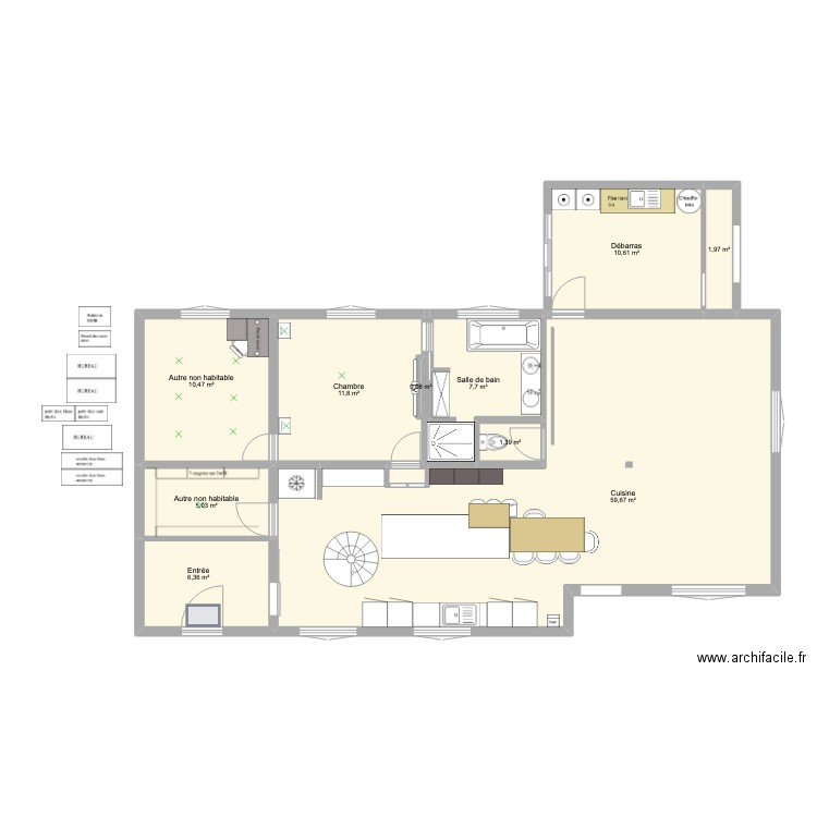 MAISON LAVERN vider. Plan de 0 pièce et 0 m2