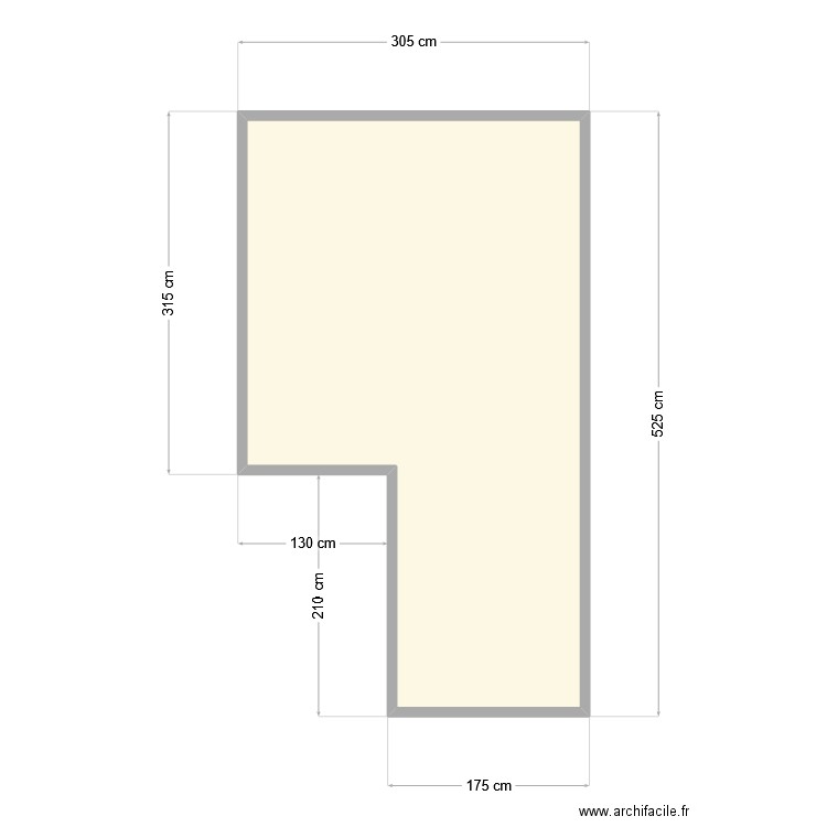 ossature cabanon + toiture. Plan de 1 pièce et 12 m2