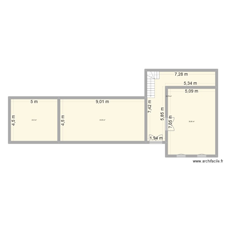 sumene. Plan de 4 pièces et 122 m2