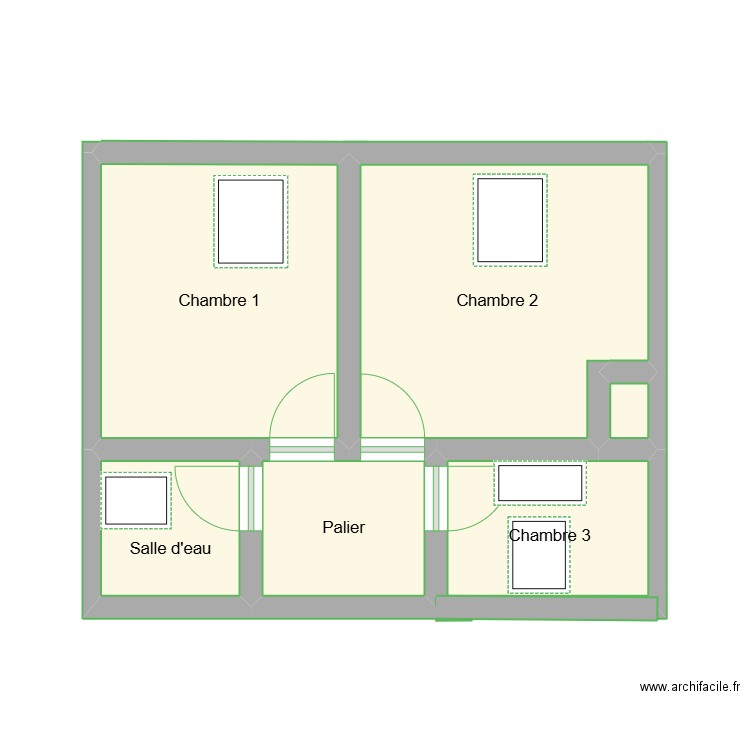 Croquis 1 - Etage. Plan de 0 pièce et 0 m2