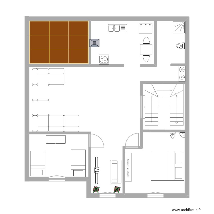 Maison. Plan de 0 pièce et 0 m2