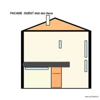 PLANS FACADE OUEST &eacute;tat des lieux