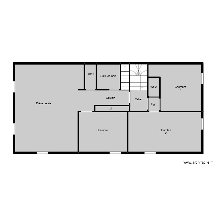Bador ye appt base. Plan de 11  et 83 m²
