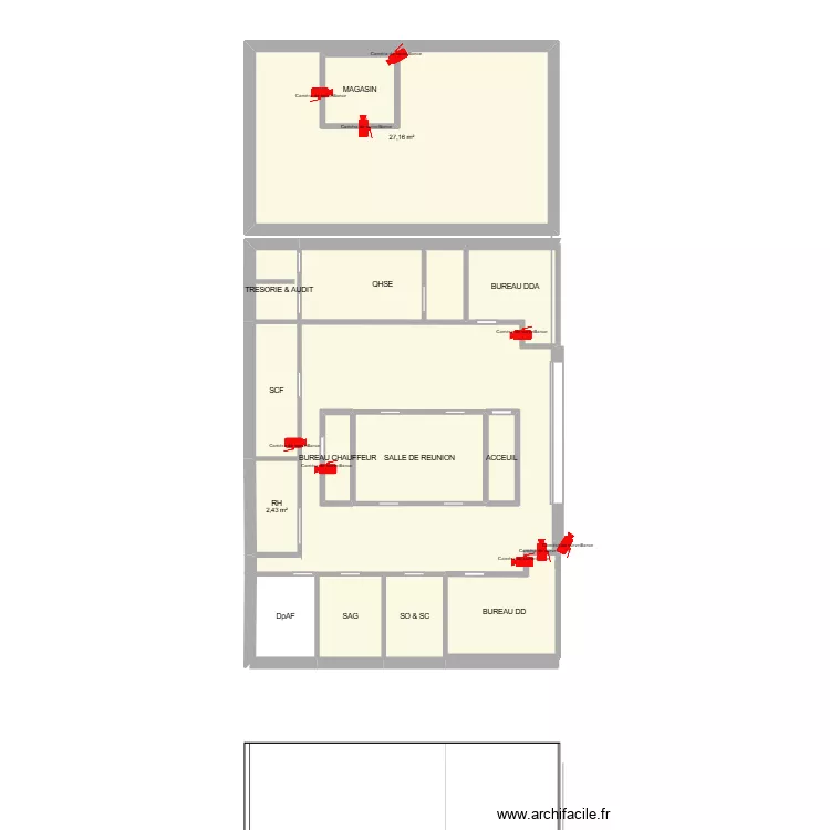 CAMERA RDD. Plan de 15 et 115 m² CAMERA RDD. Plan de 15 et 115 m²