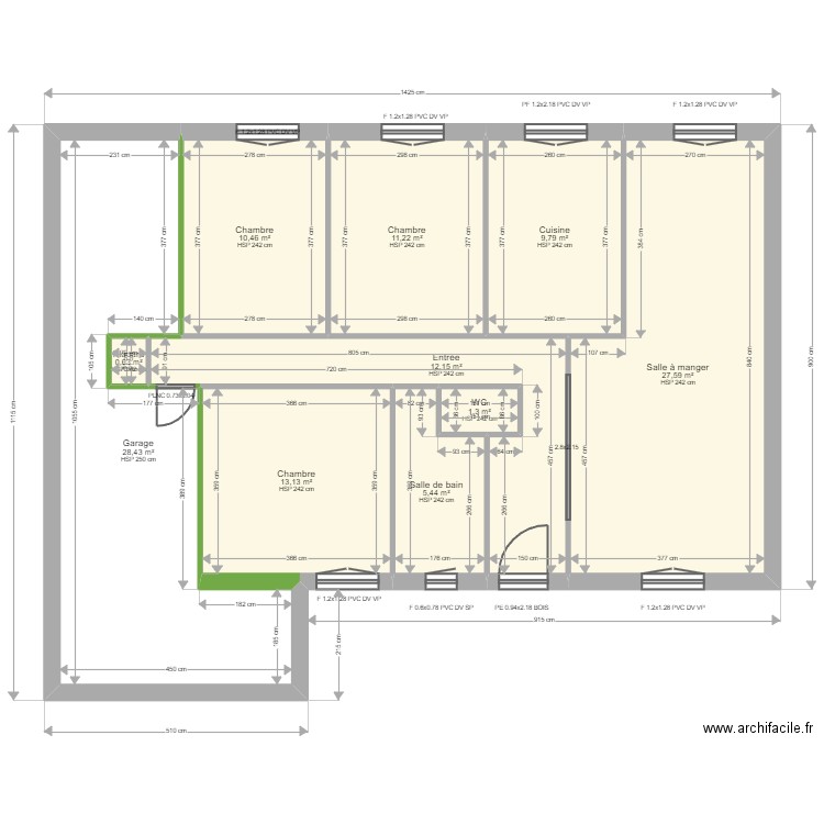 ML23052428. Plan de 10 pièces et 120 m2