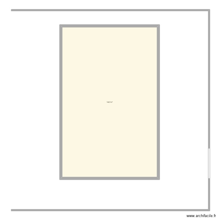 maison. Plan de 1 pièce et 143 m2