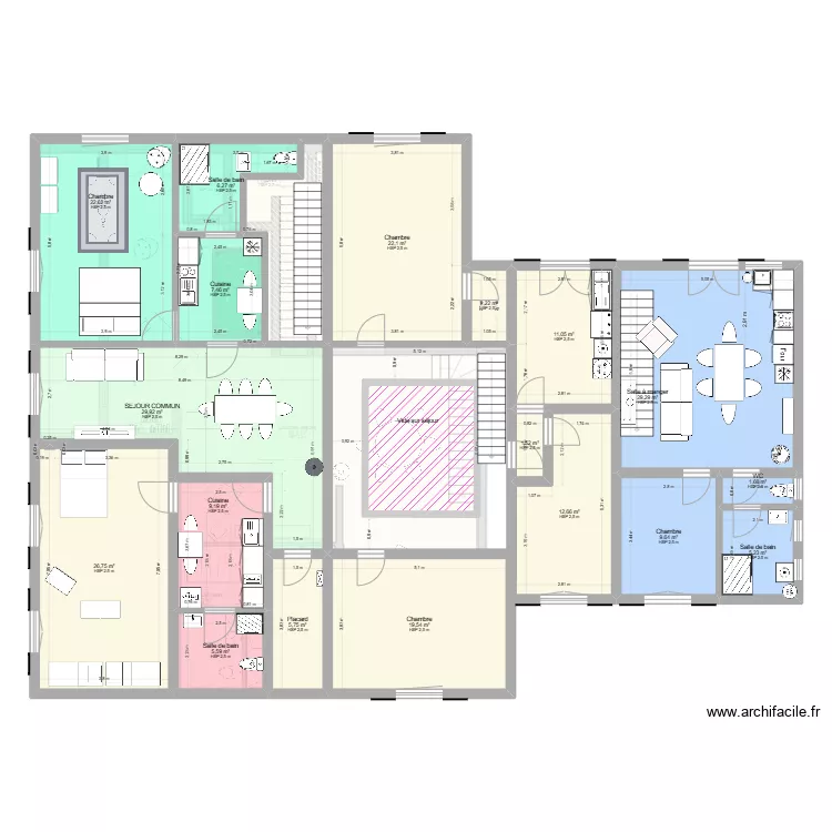 CHAMOUSSE PROJECTION RENO. Plan de 