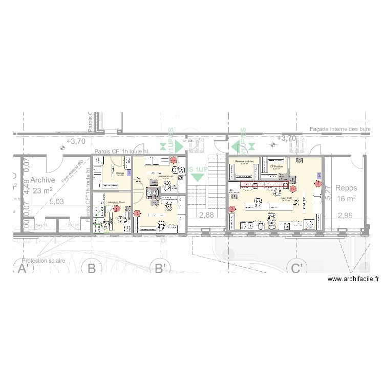 Faulquemont V8. Plan de 6 pièces et 76 m2