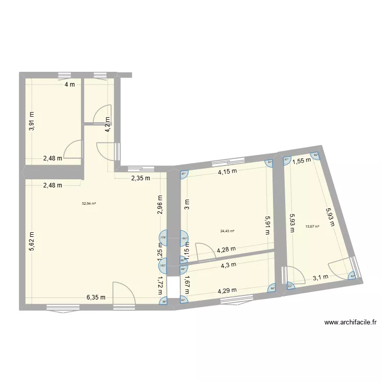 Plan Maison Maelian. Plan de 3 et 91 m² Plan Maison Maelian. Plan de 3 et 91 m²