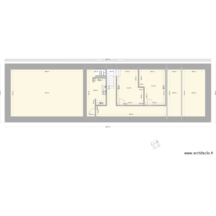 PROJET 43 BIS (2). Plan de 21 pièces et 441 m2