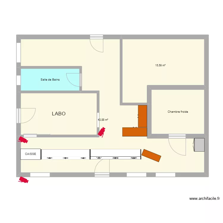 Boucherie Félix La Gaude. Plan de Boucherie Félix La Gaude. Plan de