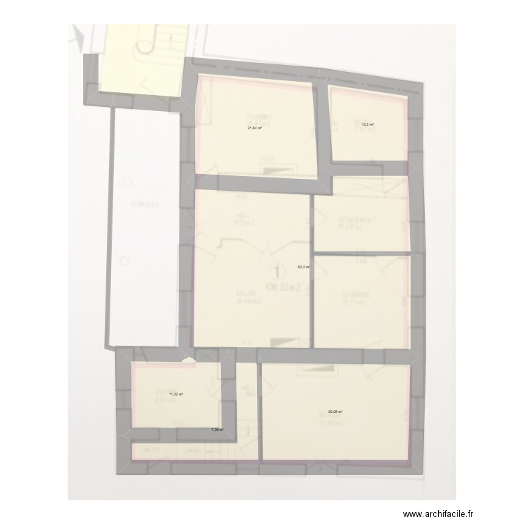 RDC Sault Brénaz. Plan de 6 pièces et 139 m2