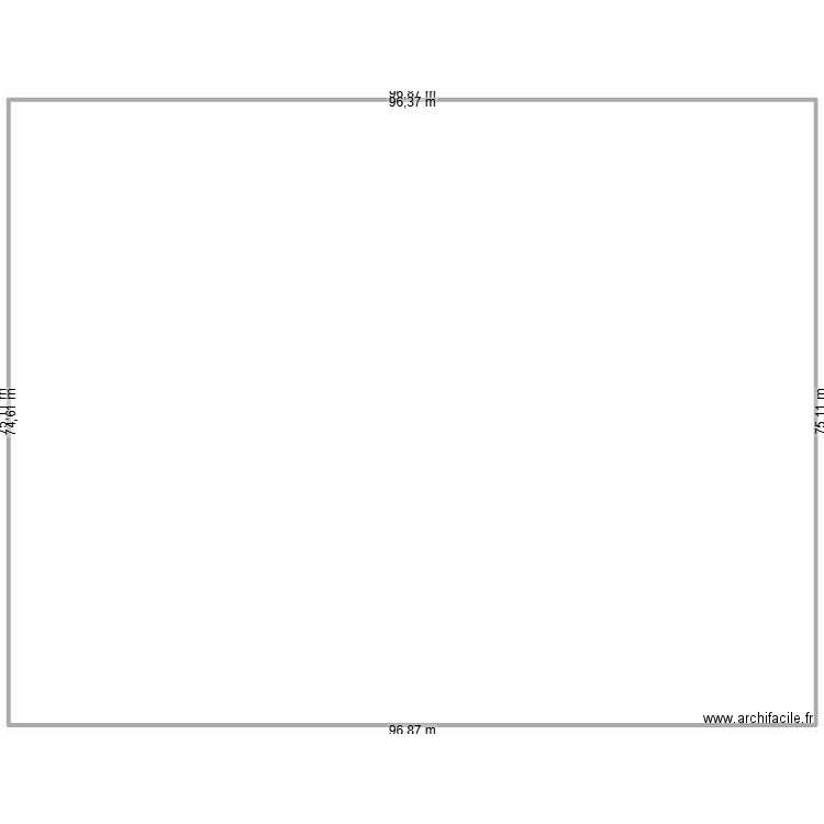 rambarde. Plan de 1 pièce et -1400 m2