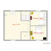 Plan 1 &eacute;tage2