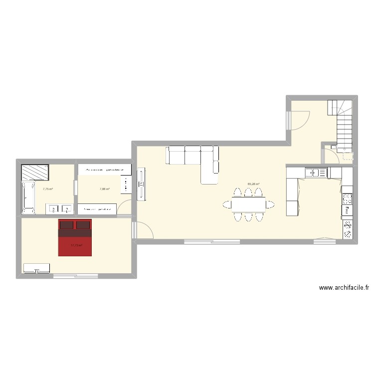maison. Plan de 0 pièce et 0 m2