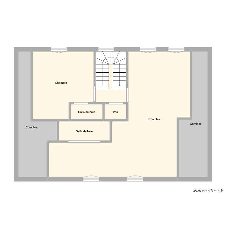 MICHELOT. Plan de 16 pièces et 266 m2