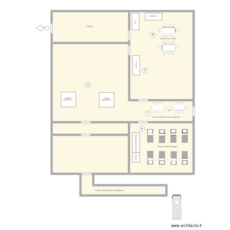 GIJZEGEM. Plan de 7 pièces et 189 m2