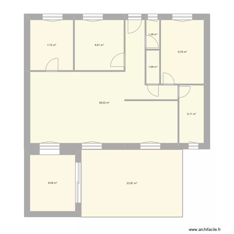 p1 rey. Plan de 9 et 106 m² p1 rey. Plan de 9 et 106 m²