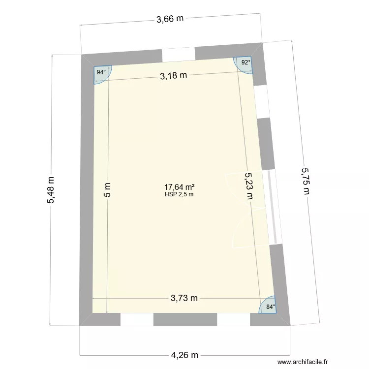 ABRIS DE JARDIN. Plan de 1 et 18 m² ABRIS DE JARDIN. Plan de 1 et 18 m²