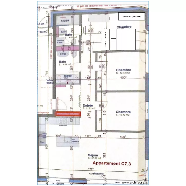 Mezzanine - chambres aménagement 2. Plan de Mezzanine - chambres aménagement 2. Plan de