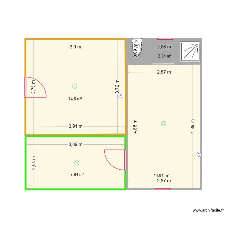V1 Maison Gardien. Plan de 0 pièce et 0 m2