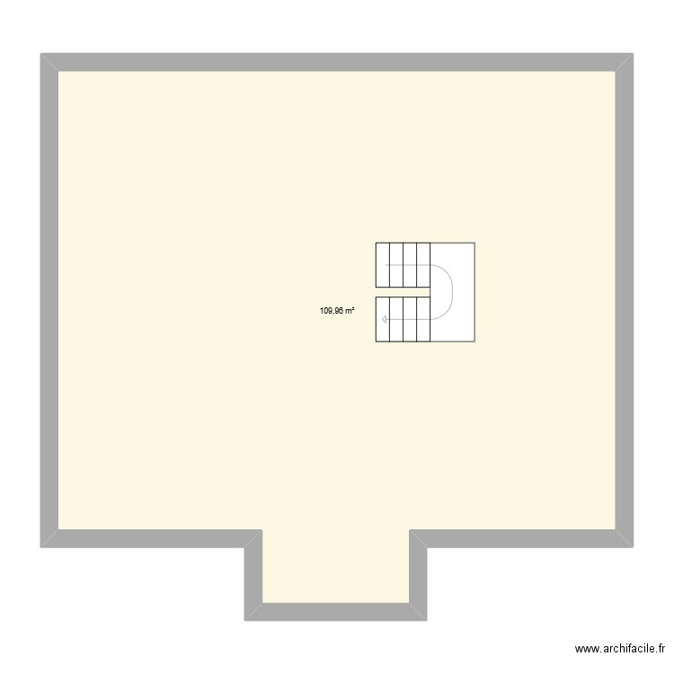 Maison V2 étage. Plan de 1 pièce et 110 m2