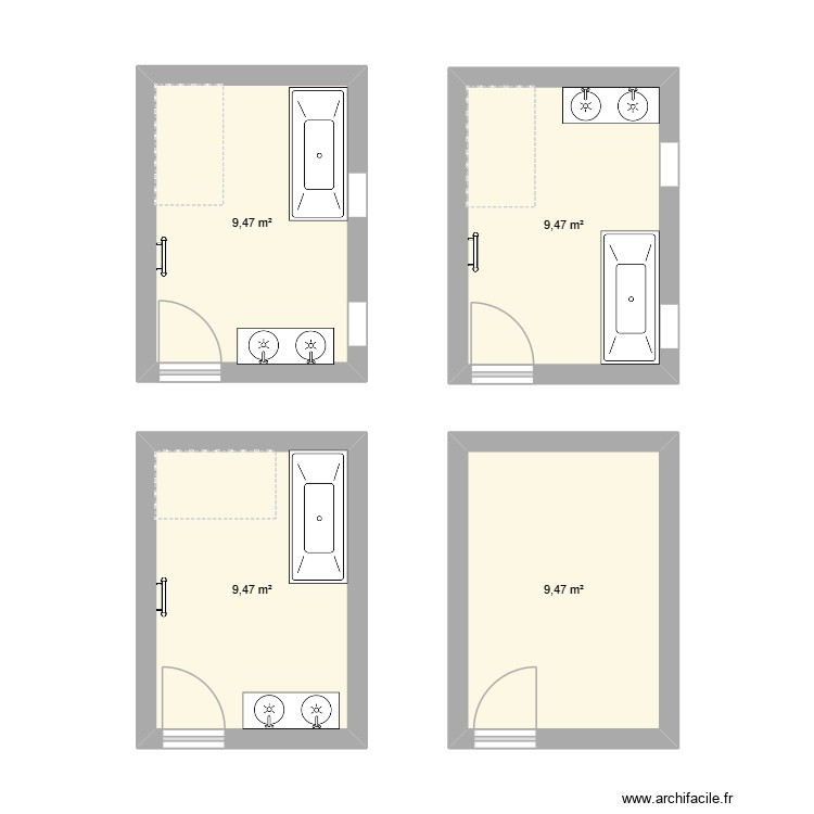salle de bain. Plan de 0 pièce et 0 m2