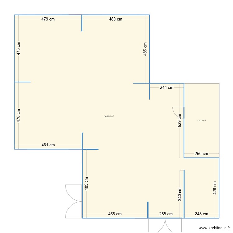mariage : rideaux intérieurs. Plan de 2 pièces et 162 m2