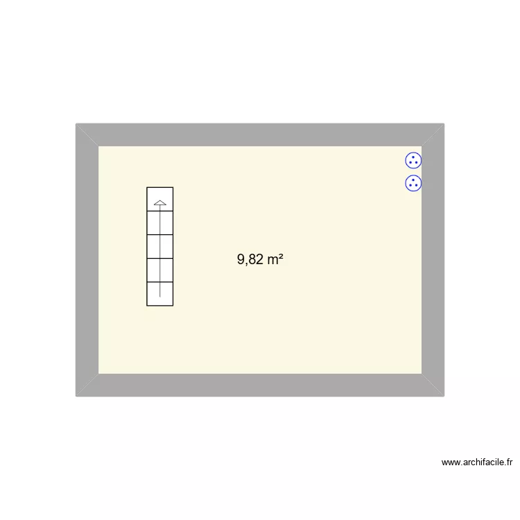 Rivot. Plan de 1  et 10 m²