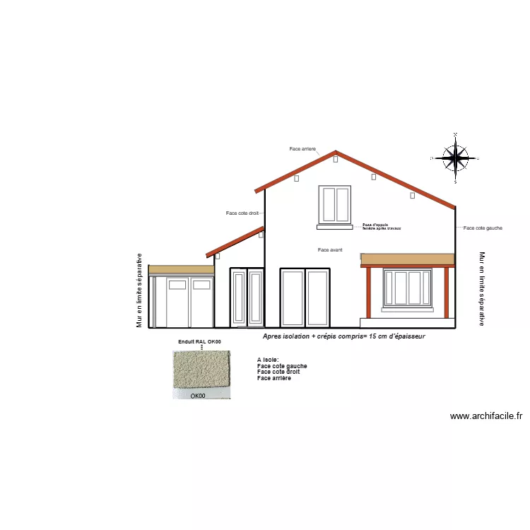 Plan de facade . Plan de Plan de facade . Plan de