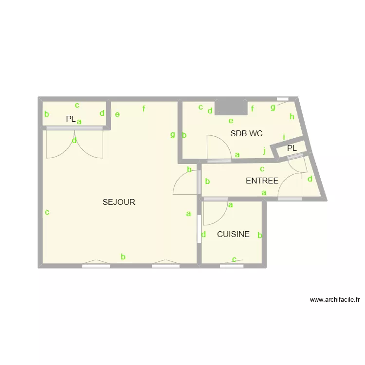 NIMES EUGENIE 2 EME. Plan de 6 et 23 m² NIMES EUGENIE 2 EME. Plan de 6 et 23 m²