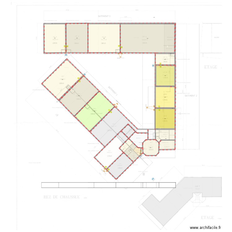 DOUVRE ENEDIS. Plan de 26 pièces et 2179 m2