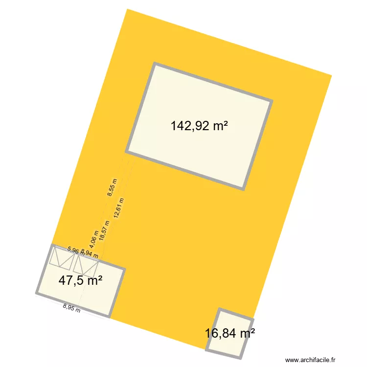 garage aubepines 2. Plan de 3  et 207 m²