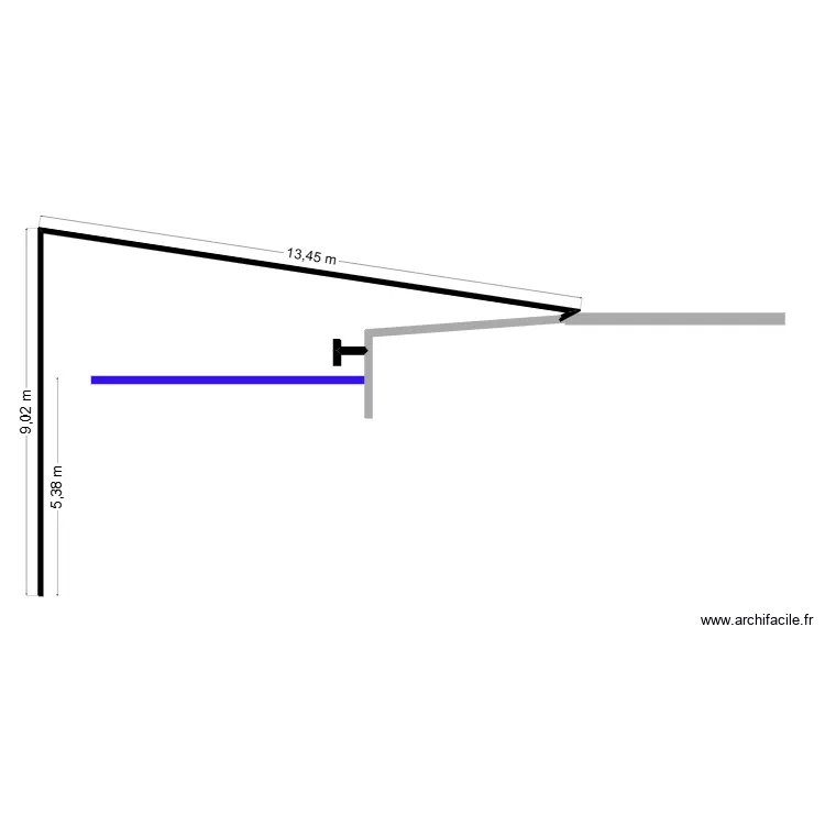 poste 48 avec rampe angle de 9&deg;. Plan de 