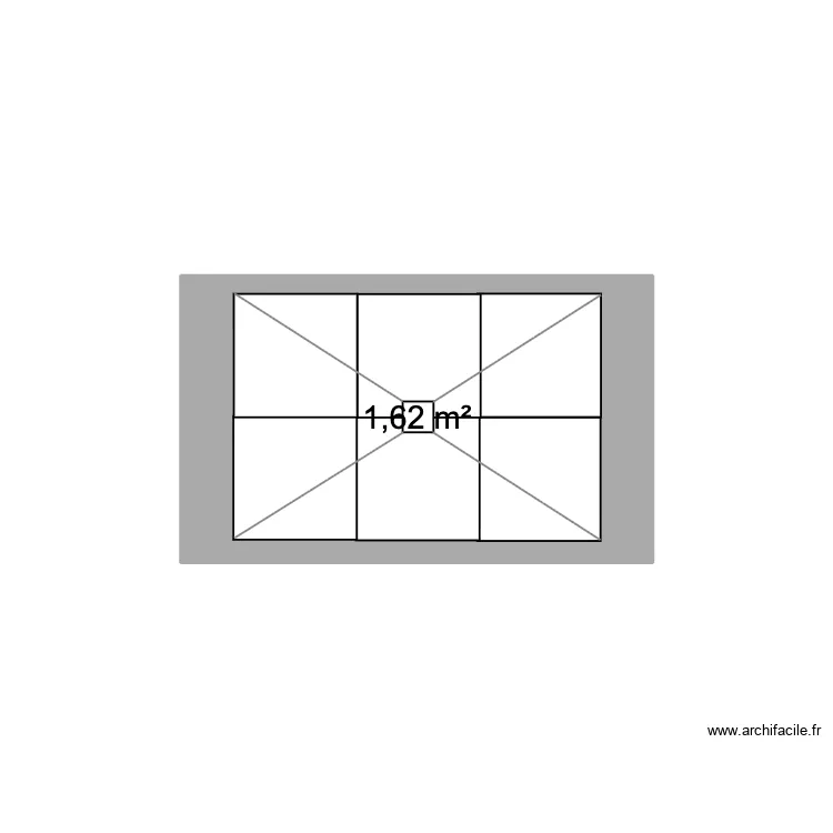 douche italienne. Plan de 1  et 2 m²