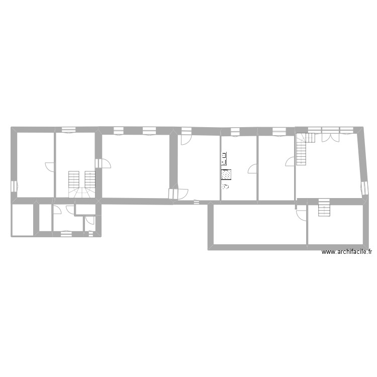 Athée Etage nr. Plan de 13 pièces et 222 m2