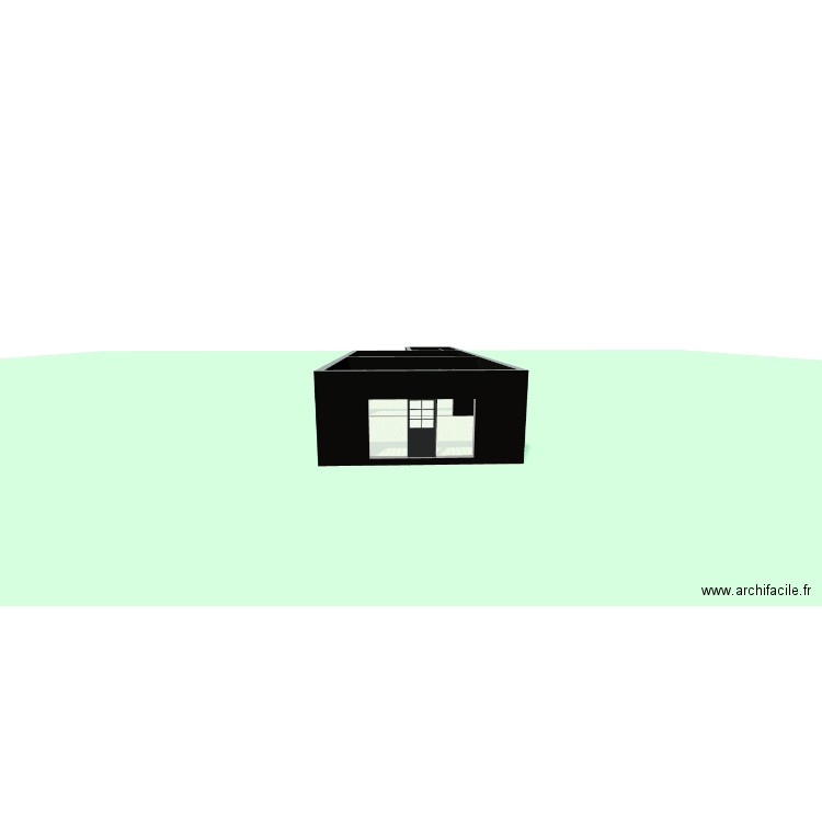 local. Plan de 4 pièces et 67 m2