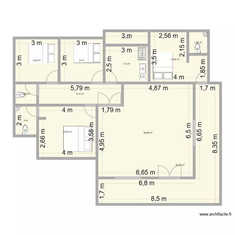 maison village 2. Plan de 12 et 135 m² maison village 2. Plan de 12 et 135 m²