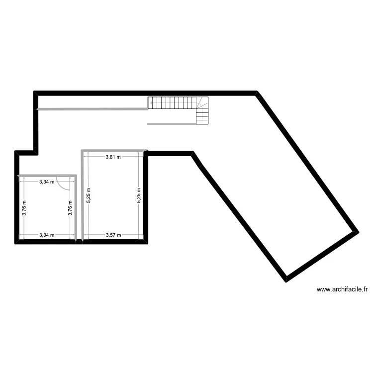 Tessancourt etage1. Plan de 9  et 158 m²