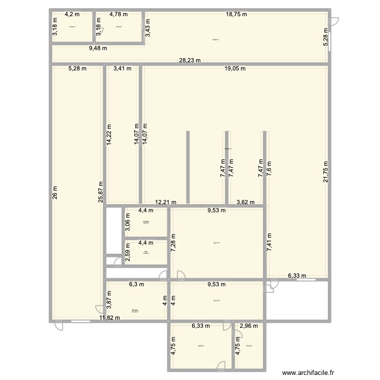 depot. Plan de 0 pièce et 0 m2