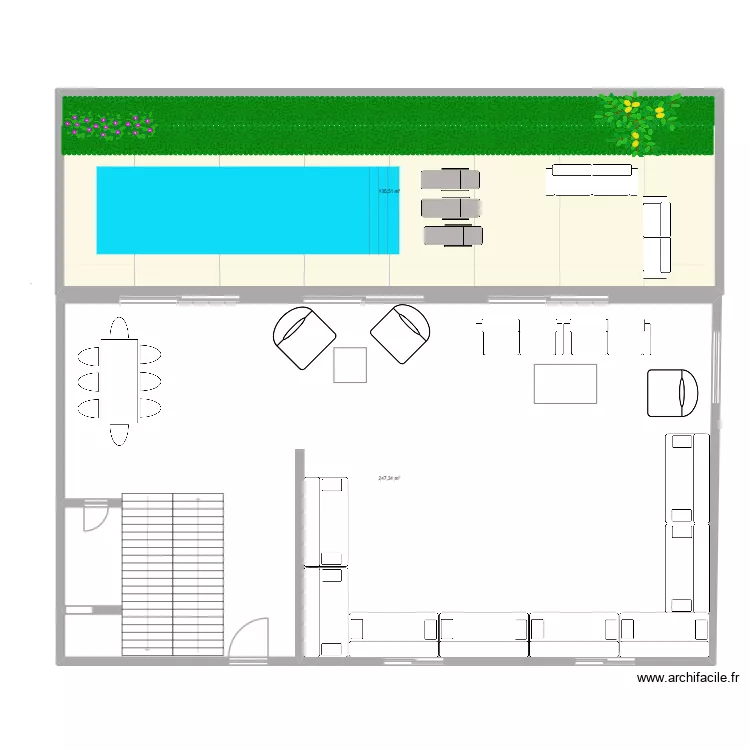 villa 1. Plan de 2 et 383 m² villa 1. Plan de 2 et 383 m²