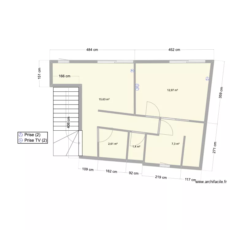 2ème étage electricité. Plan de 2ème étage electricité. Plan de