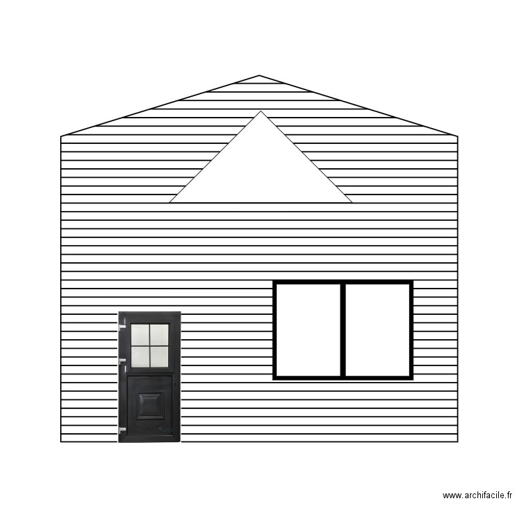 FACADE SUD. Plan de 0 pièce et 0 m2