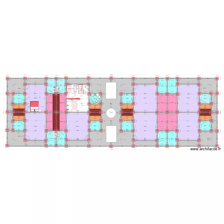 Jacqueville Studio Poteaux. Plan de 