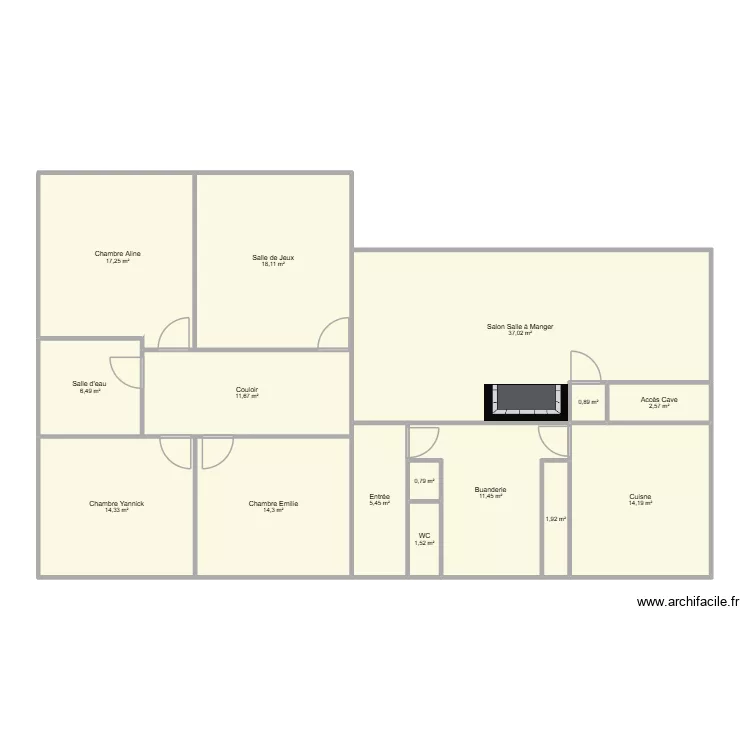 Masson Projet&eacute;. Plan de 13  et 158 m²