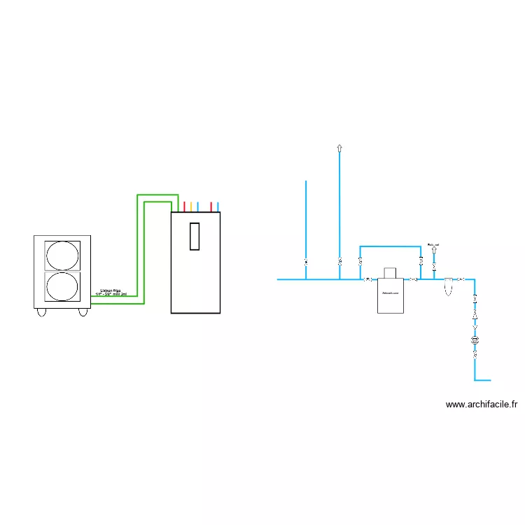 Chauffage Decroix. Plan de 