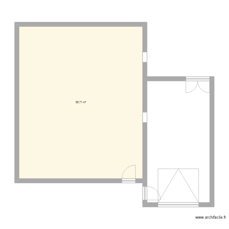 Garage attenat 1. Plan de 0 pièce et 0 m2