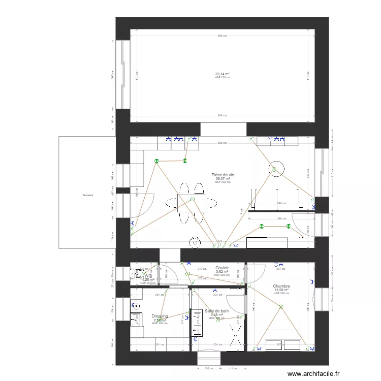 Clement rome_APres. Plan de 7 pièces et 103 m²