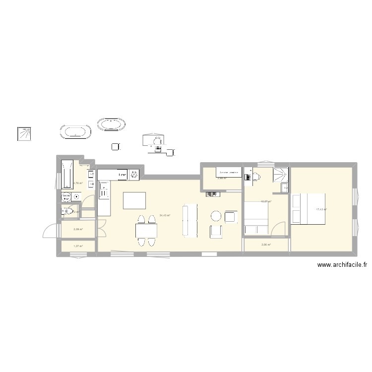 plan capucins. Plan de 0 pièce et 0 m2